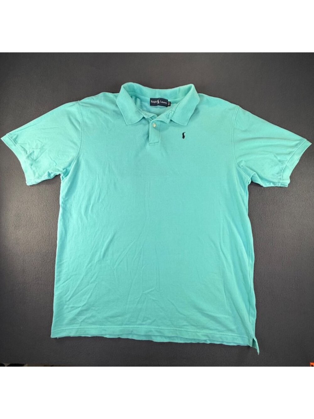 VTG Polo Ralph Lauren Teal  Mens 4X Cotton Polo Golf/Casual Shirt EUC